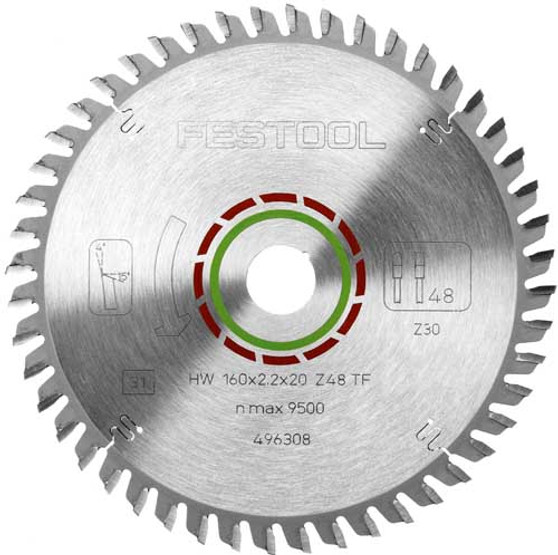 FESTOOL SPECIAL SAW BLADE 160X2,2X20 TF48 496308