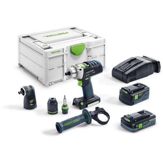 FESTOOL CORDLESS PERCUSSION DRILL PDC 18/4 LI 5,2-SET