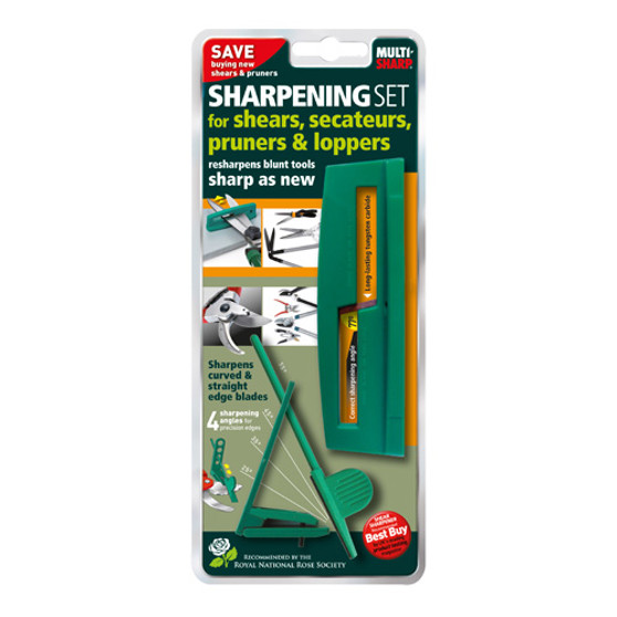 GARDEN TOOL SHARPENING KIT 2PC SHEAR & SCATEUR