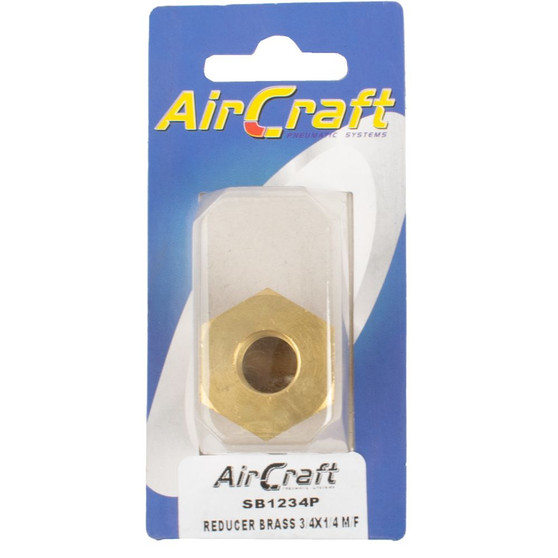 REDUCER BRASS 3/4X1/4 M/F CONICAL 1PC PACK