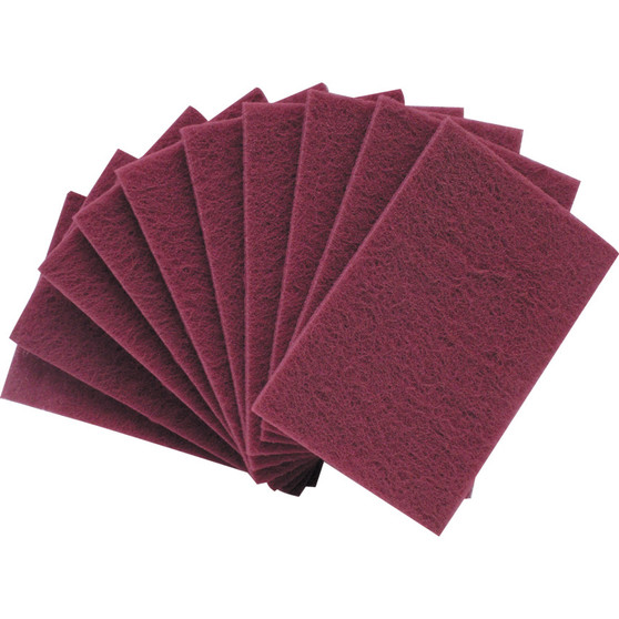 NON-WOVEN HAND PADS EXTRA FINE MAROON