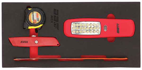 4 Piece Modular Set - LED Light, Utility Knife and Ruler