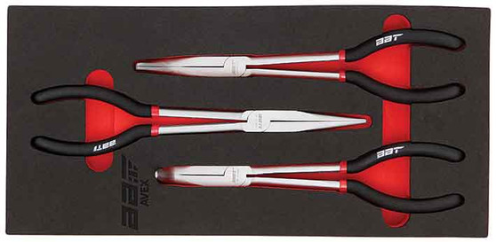 3 Piece Modular Set - Extra Long Nose Pliers