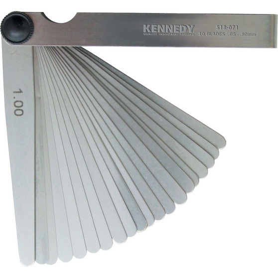 Kennedy 4inch 10 BLADE METRIC FEELER GAUGE