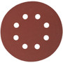 SANDING DISC 125MM 240 GRIT WITH HOLES 10/PK HOOK AND LOOP