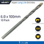 MASONRY DRILL BIT LONG LIFE 6 X 100MM 10PACK MASONRY DRILL BIT LONG LIFE 6 X 100MM 10PACK