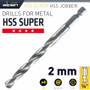 HSS SUPER DRILL BIT HEX SHANK 2MM