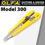 OLFA MODEL 300 SCREW LOCK  SNAP OFF KNIFE CUTTER