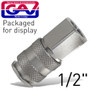 UNIVERSAL QUICK COUPLER 1/2 F PACKAGED