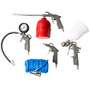 FIVE PCE KIT G FEED SP GUN AIR DUST PAR WASHER TYRE INF & SPIR HOSE