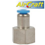 PU HOSE FITTING STRAIGHT STUD 4MM-1/4 F