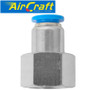 PU HOSE FITTING STRAIGHT STUD 8MM-3/8 F