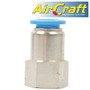 PU HOSE FITTING STRAIGHT STUD 10MM-3/8 F