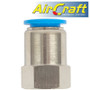 PU HOSE FITTING STRAIGHT STUD 14MM-1/4 F