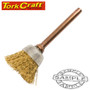 MINI BRASS BRUSH 12.7MM CUP 3.2MM SHANK