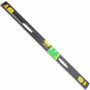 SPIRIT LEVEL BEAM 1000MM X 1.6MM 3 X VIAL 0.5MM ACCUR. ALUM.