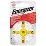 ENERGIZER HEARING AID BATTERY AZ10 YELLOW 4 PACK (MOQ 6)