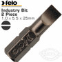 FELO SLOT SL 1.0 X 5.5 X 25MM 2PC INS.BIT