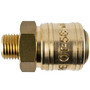 BRASS MALE QUICK COUPLER 1/4'M