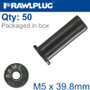 RAWLNUT M5X39.8MM X50-BOX