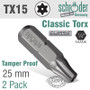 TORX TAMPER RESIST T15H 2CD