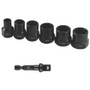 BOLT EXTRACT SET 7PCE 8/10/12/13/17/19MM 1PC 50MM 1/4' SOCKET ADAPTOR