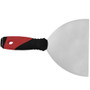 PUTTY KNIFE 100MM S/STEEL BLADE SOFT GRIP STEEL CAP