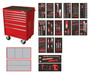 210 Piece - Operational Automotive Workshop Toolkit in 7 Drawer Roller Cabinet