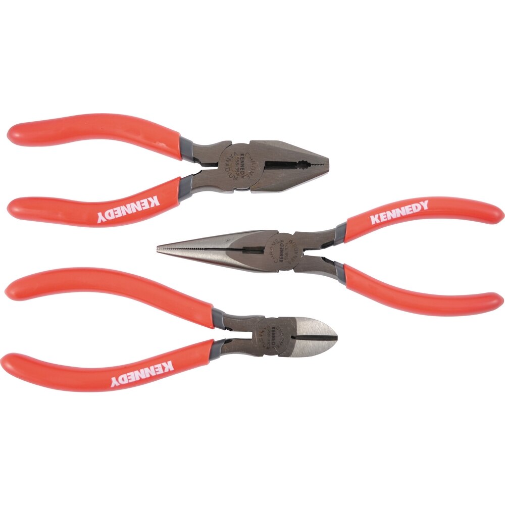 Kennedy 160mm CV PLIER and DIAGONALCUTTER SET 3PCE Avex Tool Shop
