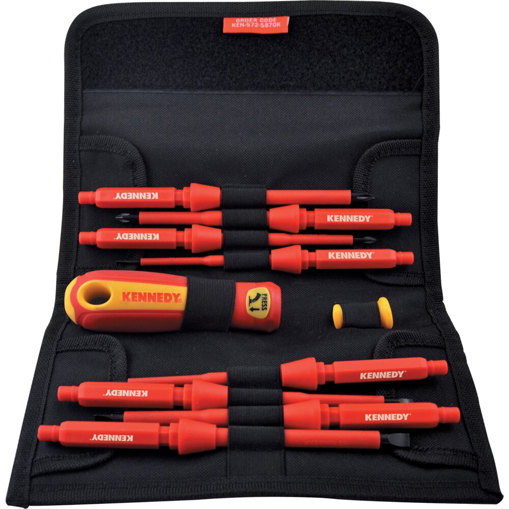 Kennedy INSULATED INTERCHANGEABLE SCREWDRIVER SET 10PCE Avex Tool Shop
