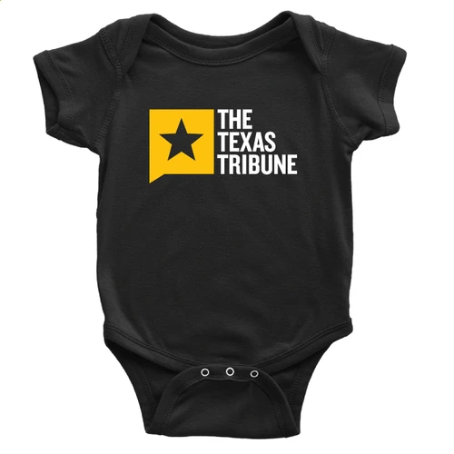 Texas Tribune Logo (Black Onesie)