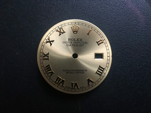 28.5mm Champagne Dial Marked Rolex Symbol With Golden Roman Numbers For Mens Golden Or 2-tone DATEJUST Watch Fit DG 2813 Or MIYOTA 8215 Automatic Movement With DWO