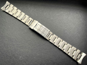 20mm Solid Stainless Steel All Brushed Vintage 93150 Submariner Style Oyster Watch Band Bracelet Strap Marked Rolex Crown Logo For ROLEX 14060 Or 16610 Or 16800