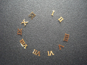 One Set Of Steel Golden Roman numeral Hour Markers For Mens DateJust Watch Dial