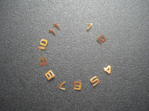 One Set Of Steel Golden Arabic Numeral Hour Markers For Mens DateJust Watch Dial