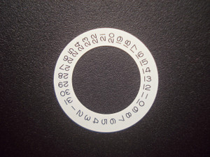 One Pc White Date Disc Wheel Overlay For ETA 2836 Or DG 2813 Or MIYOTA 8215 Automatic Movement Fit The Mens Newer Style Of 116610 Rolex SUBMARINER Watch