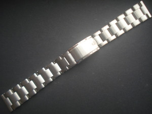 Signed Solid Stainless Steel 20mm Vintage Rivet Style Quality Watch Band Bracelet Strap With Straight Ends for OLd 36mm Rolex Watch Case