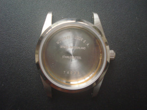 TUDOR Signed Vintage Style of 34mm Stainless Steel PRINCE Watch Case Has No Cyclop With Smooth Bezel And 19mm Lugs Size Fit ETA 2824 Movement And Dial In 27.0mm