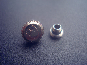 6mm Steel Screw Crown Marked Tudor Logo For Day-Date Watch Fit ETA 2836 Or 2824 Or 2813 Or 8215 Or NH35/36/38 Automatic Moverment