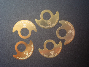 5 Pcs Golden Rotor Stickers Marked Rolex Logo For Automatic Movement