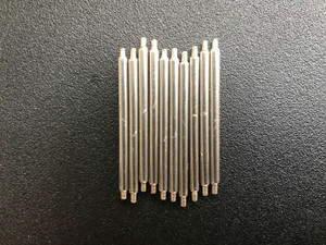 50 Pcs 1.5mm Steel 20mm Shoulderless Spring Bar Pins For Watch Case With Drilled Through Holes On the 20mm Lug