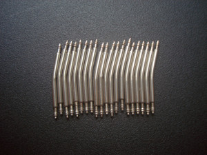 50 Pcs 1.5mm Steel Curved Spring Bar Pins 20mm For Watch Leather Or Rubber Or Nylon STRAP SET CASE