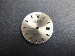 16200 28mm Grey Silver Sunburst Dial Marked Rolex Symbol With Silver Sticks For Mens Steel DATEJUST Watch Fit ETA 2836 Or DG 2813 Or MIYOTA 8215 Automatic Movement With DWO