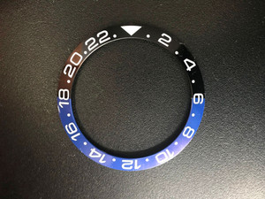 Bigger Batman Blue-Black Ceramic Bezel Insert With White Numbers For New Style Of ROLEX 116610 SUBMARINER Or GMT II Watch