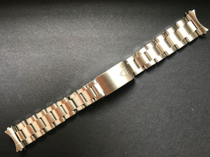 Signed Solid Stainless Steel 19mm Vintage Rivet Style Quality Watch Band Bracelet Strap for Vintage 34mm Tudor Watch Case