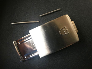 Tudor Signed Stainless Steel Folding Flip Clasp With Inside Width Of 18mm For Old Style Of Mens 20mm Monarch Watch Band Bracelet