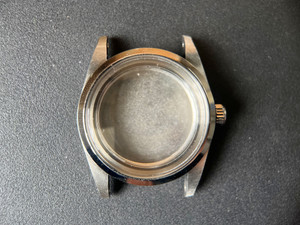 Unbranded Vintage Style of 36mm Acrylic Crystal Stainless Steel EXPLORER Watch Case With Smooth Bezel And 20mm Lugs Have Drilled Through Holes Fit ETA 2824 Or  NH35/36/38 Movement And Dial In 28.0~29.0mm