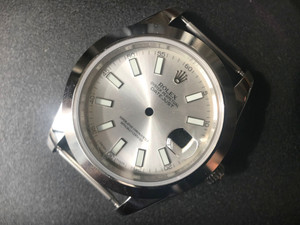 New Style Of Steel Rolex 41mm DateJust Watch Set  With Smooth Bezel And Silver Dial Has Luminous Sticks Fit ETA 2824 Movement