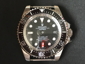 Higher Quality Of Steel Rolex Deepsea See-dweller Watch Set With Black Ceramic Bezel And Black Dial Fit 2836 Movement Glued Date Wheel Overlay