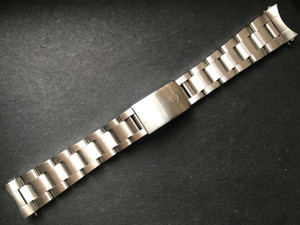 Signed Thicker Solid Stainless Steel All Brushed 20mm Oyster Quality Watch Band Bracelet Strap For Mens Vintage 36mm ROLEX EXPLORER Watch Case